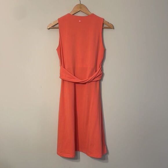 Prana Twist Front Jersey Dress in Coral Pink Size Small - Picture 6 of 6